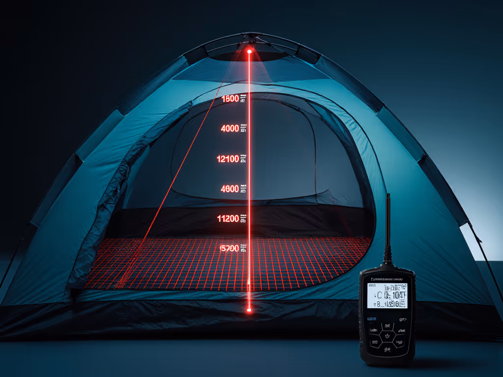 verified_headroom_measurement_technique_using_laser_grid