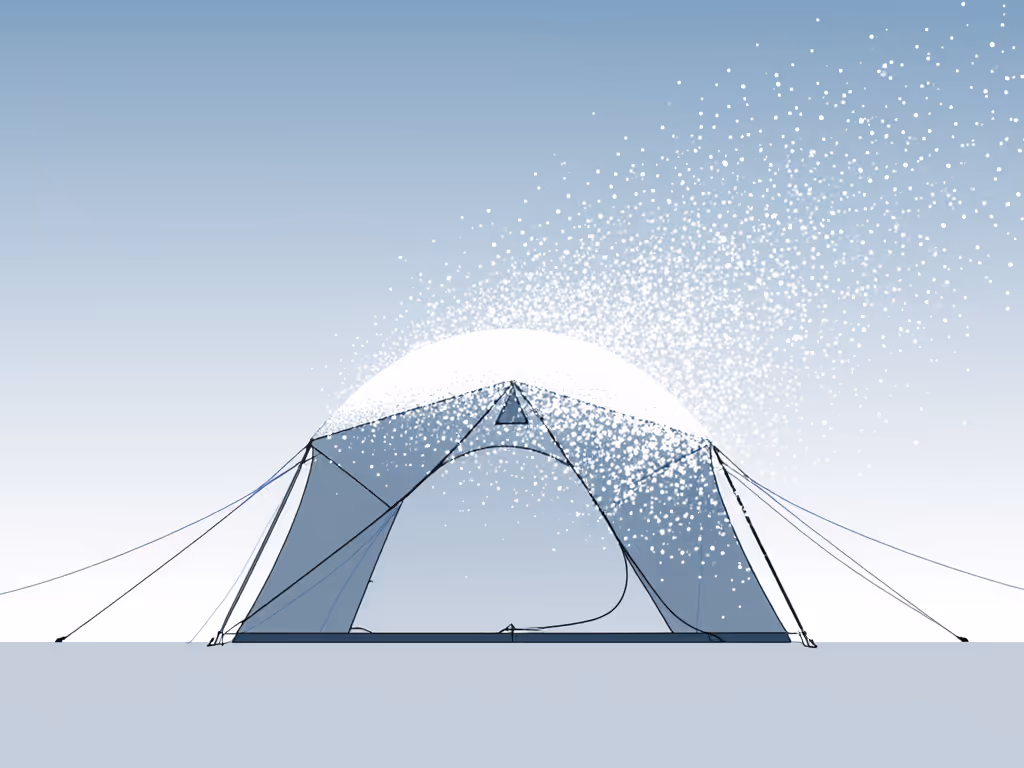 asymmetric_snow_load_testing_on_tent_structure