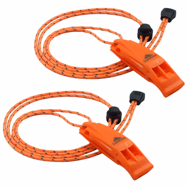 Emergency Safety Whistles (2-Pack)